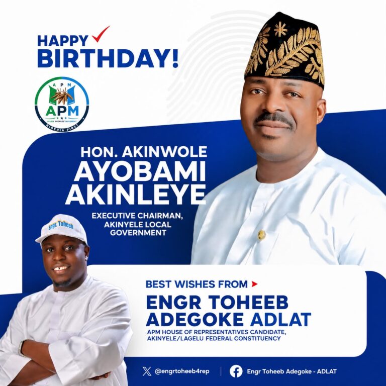ADLAT Celebrates Akinyele LG Chairman, Akinleye, Hails His Leadership and Commitment to the People