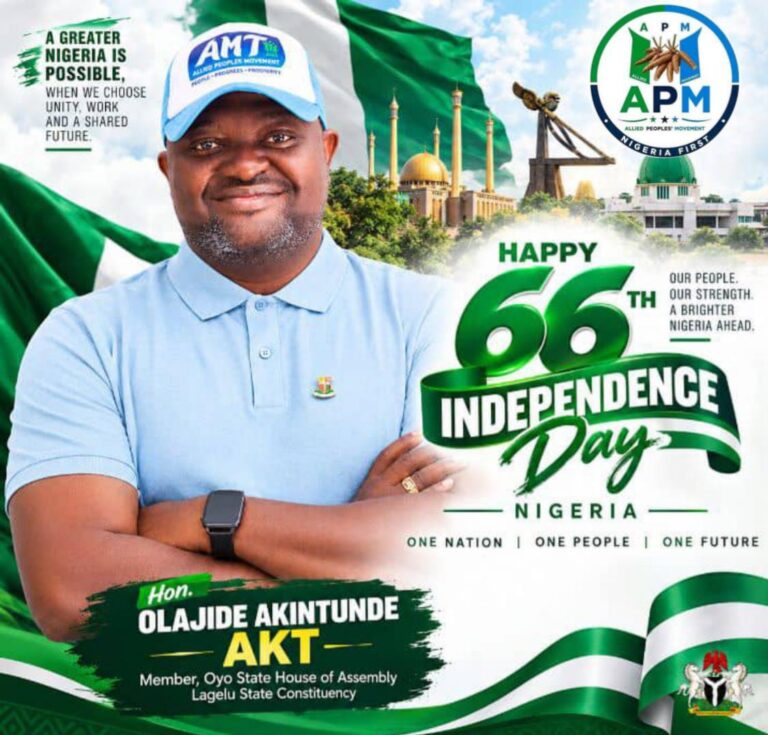 Nigeria at 66: AKT Preaches Hope, Resilience and Unity Amid Hardship
